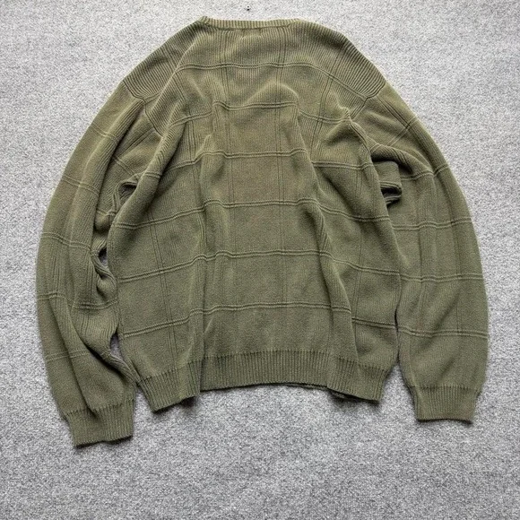 Vtg Arrow green knit sweater men's size large - Picture 5 of 6